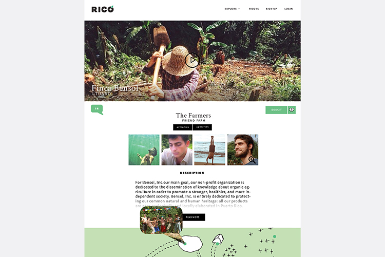 rico website screenshot