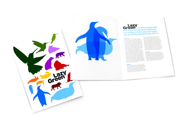 Lazy green ad booklet