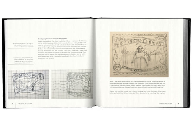Open book with illustrations of figure drawings on the left and the right page with descriptive test near illustrations