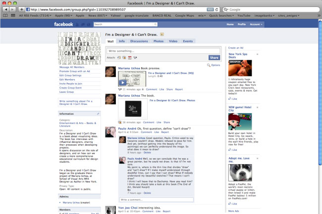 a Facebook wall screenshot
