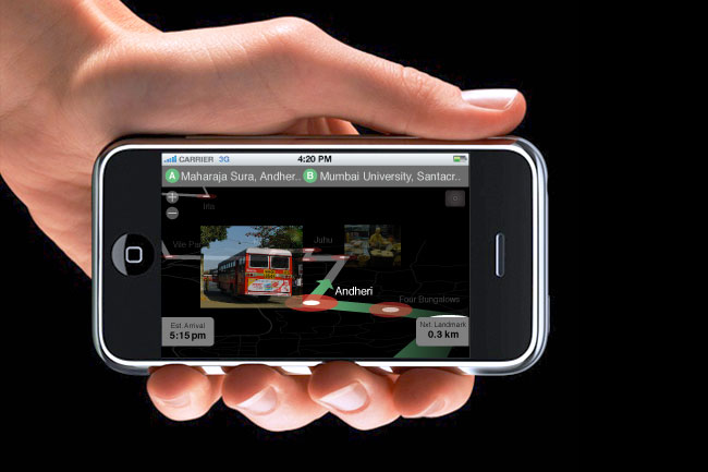 tedigalli app street view on a phone screen