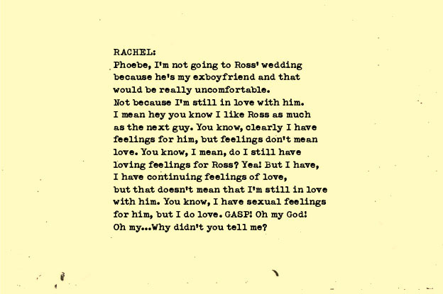 Rachel's thoughts about love and feelings