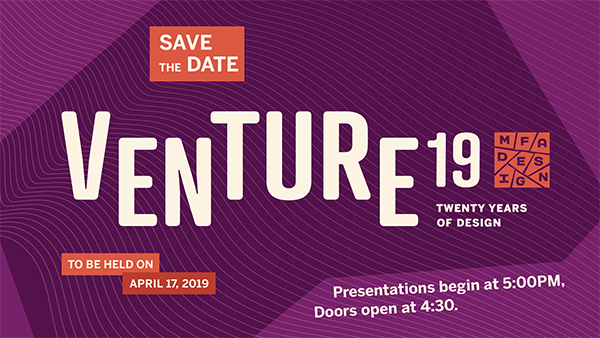 Venture 19 - save the date April 17 2019