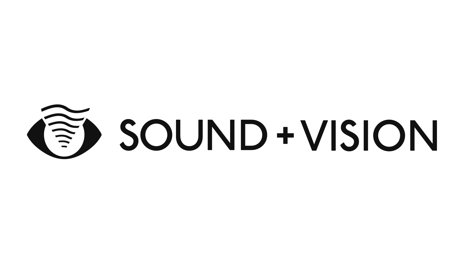 sound and vision logo with white background