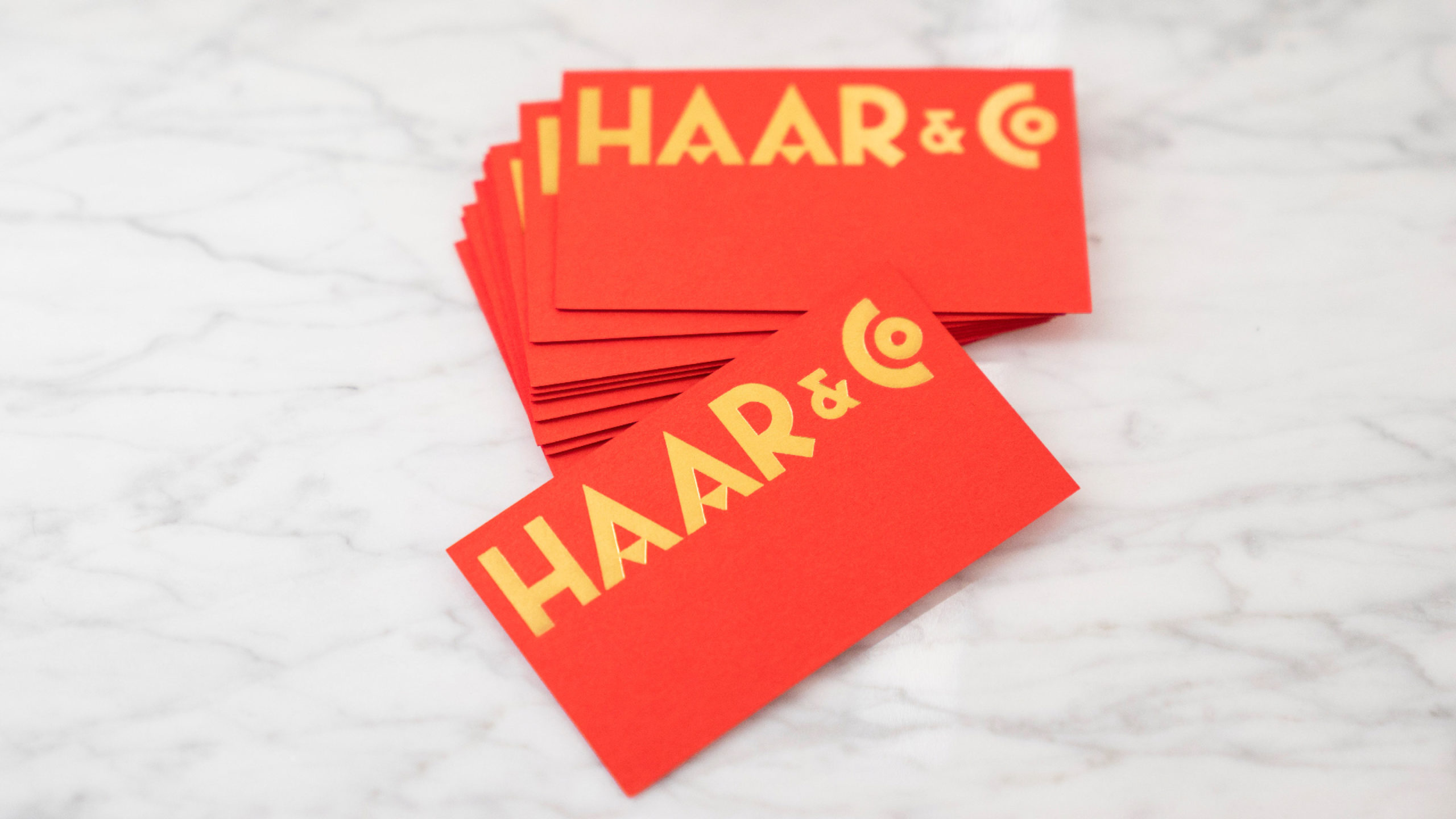 Haar&Co logo and business card