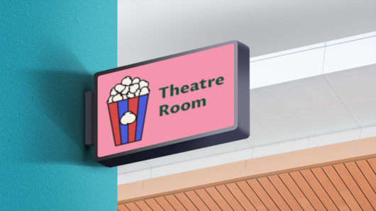 Theatre Room signage