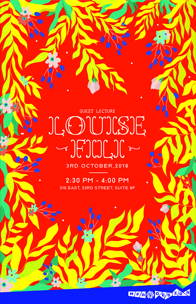 Louise Fili lecture poster