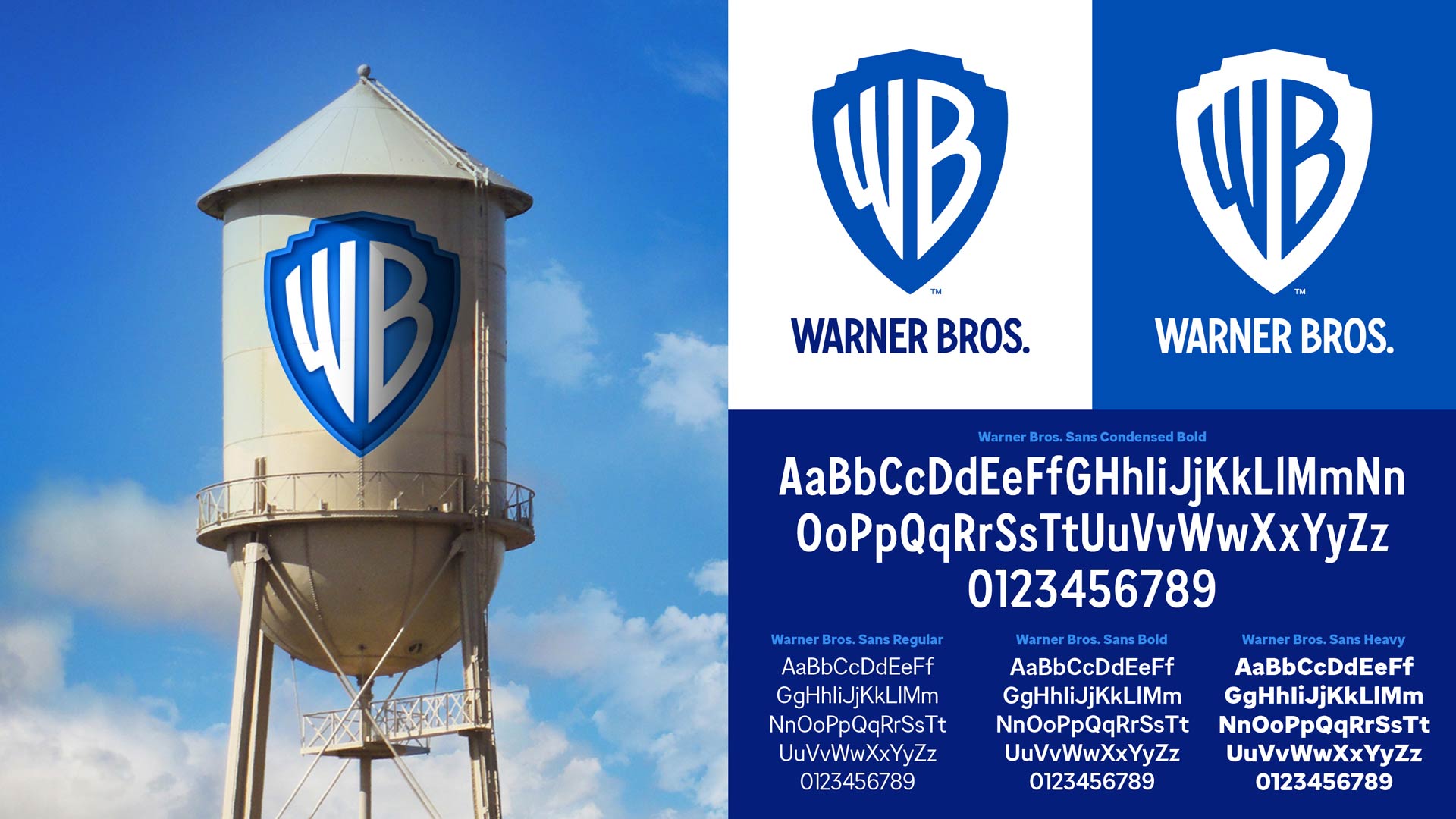 warner bros logo and typeface