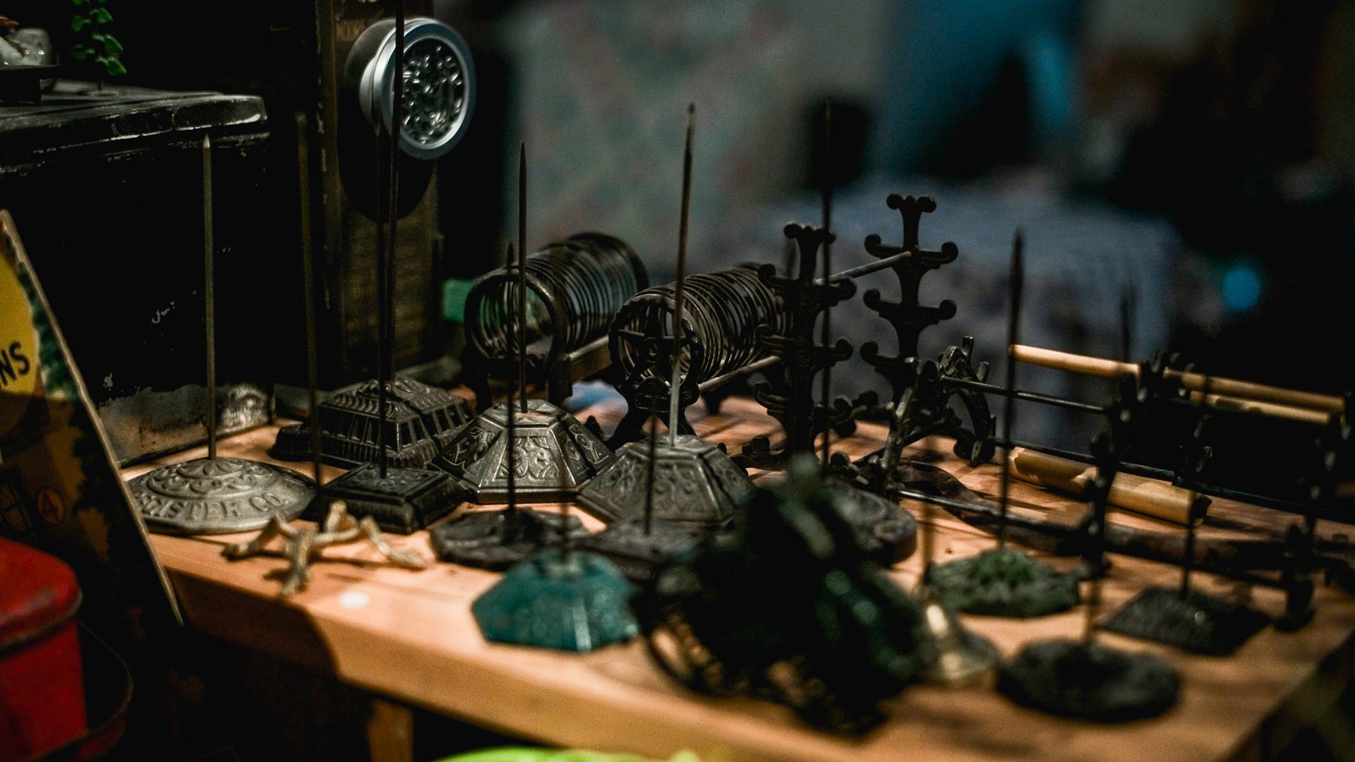 dorothy globus studio black metal objects on table