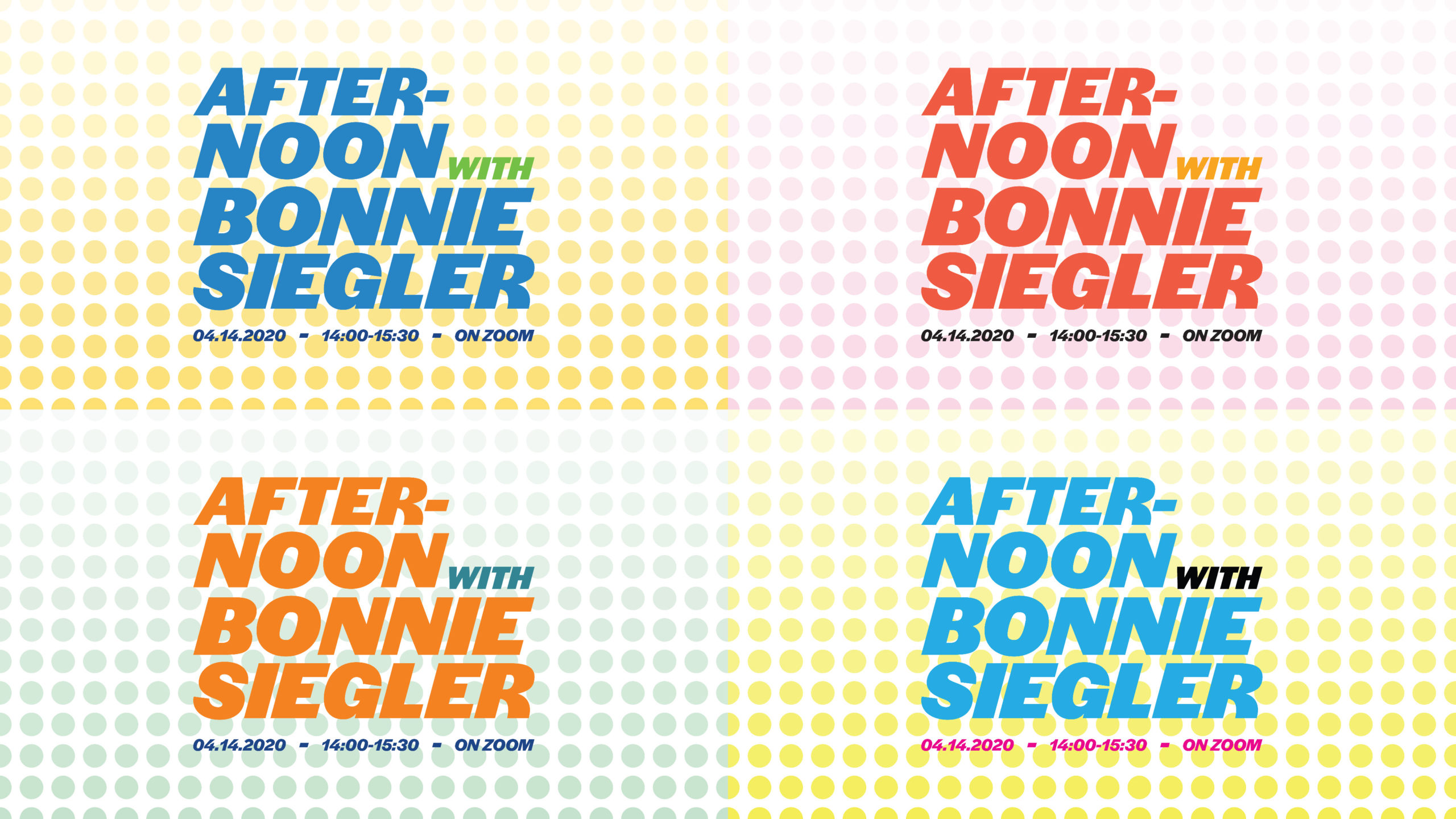 Afternoon with Bonnie Siegler; lecture artwork