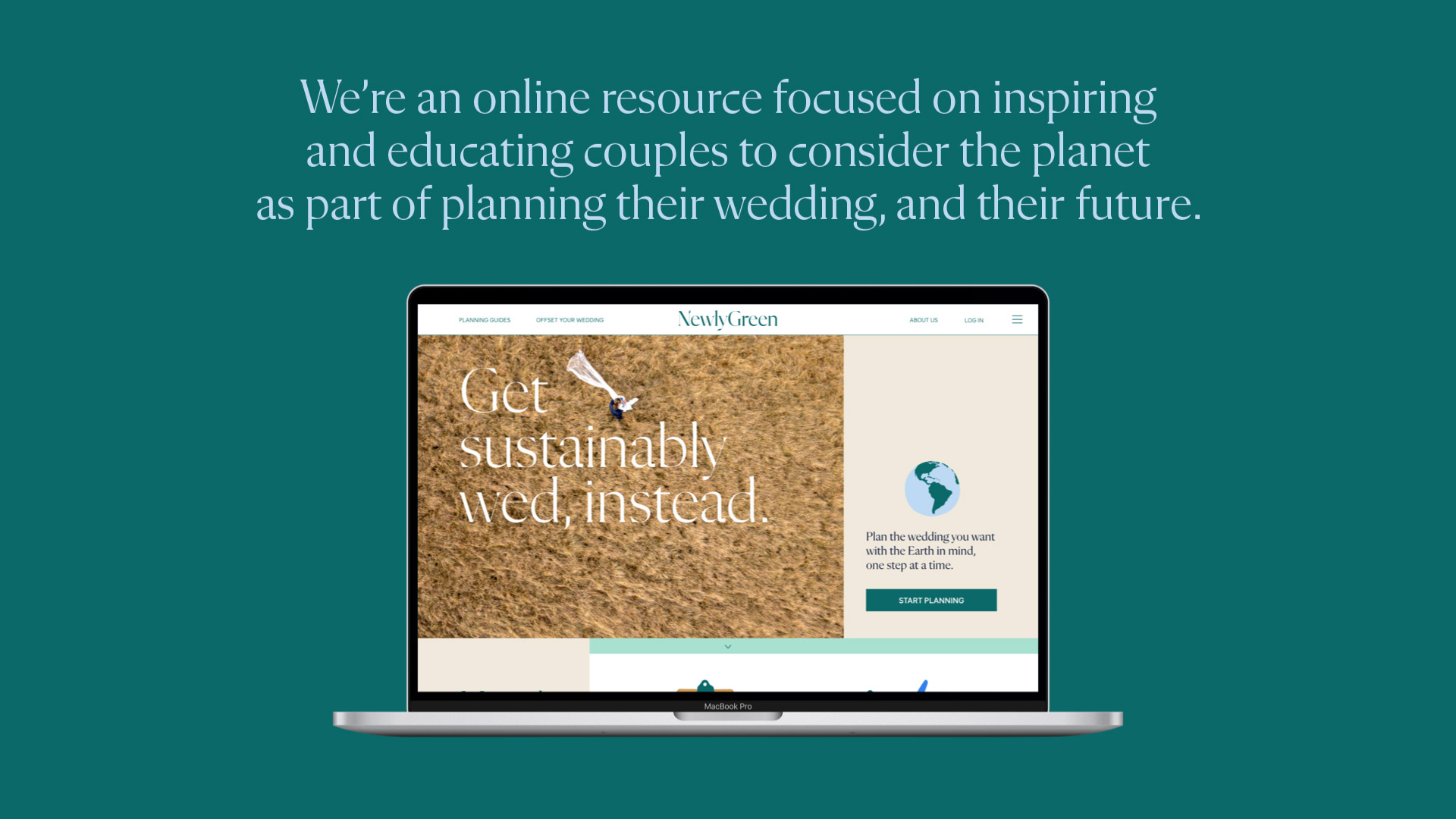 Newly Green website design