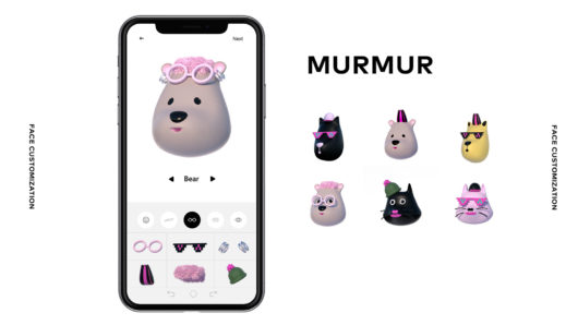 Murmur face customisation user interface