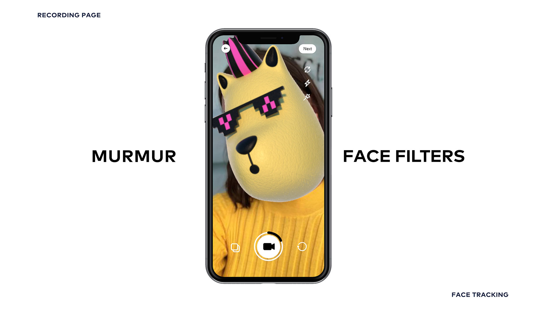 Murmur mobile camera face filter