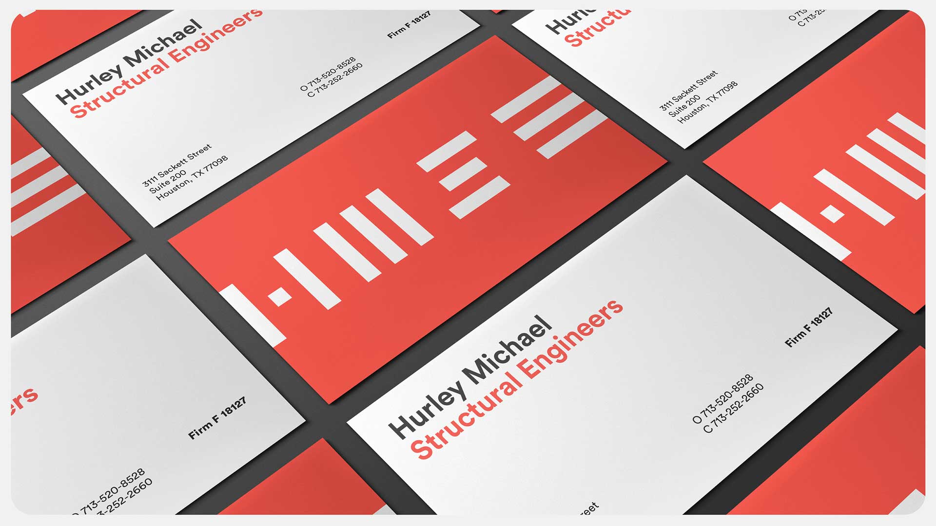 Stationery design for Hurley Michael Structural Engineers