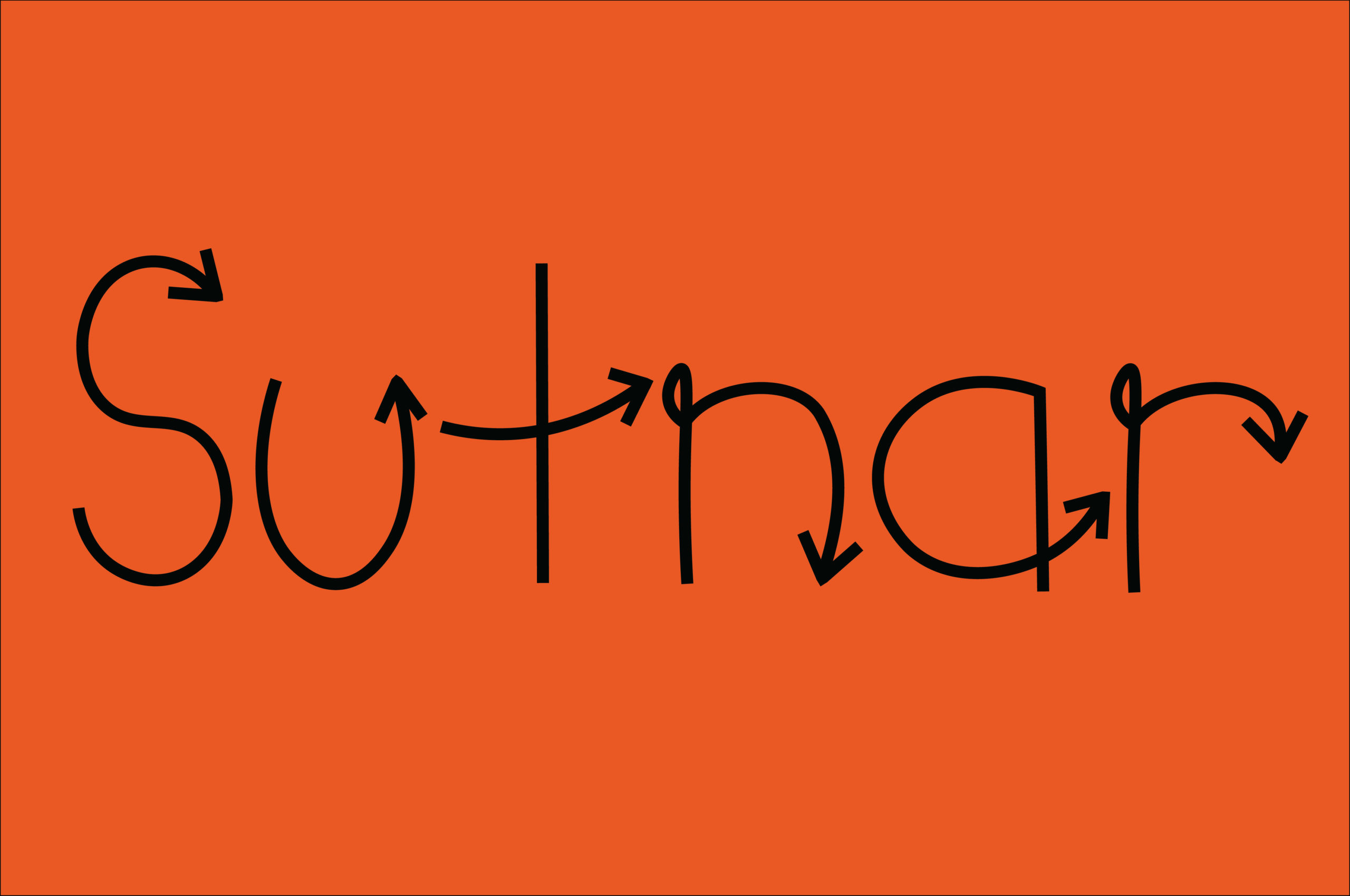 sutnar inspired arrow typeface