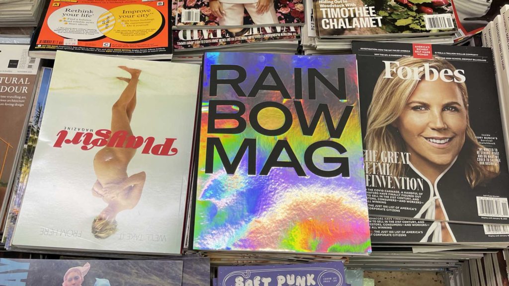 Emily Roemer - Rainbow Mag magazines in the magazine shop