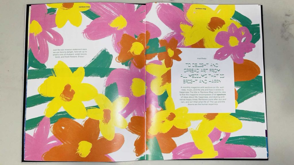 Emily Roemer - Rainbow Mag magazine spread with flowers