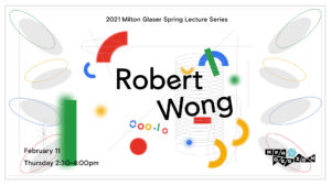 Robert Wong Poster by Sue Young Kim colorful springs and shapes in primary colors