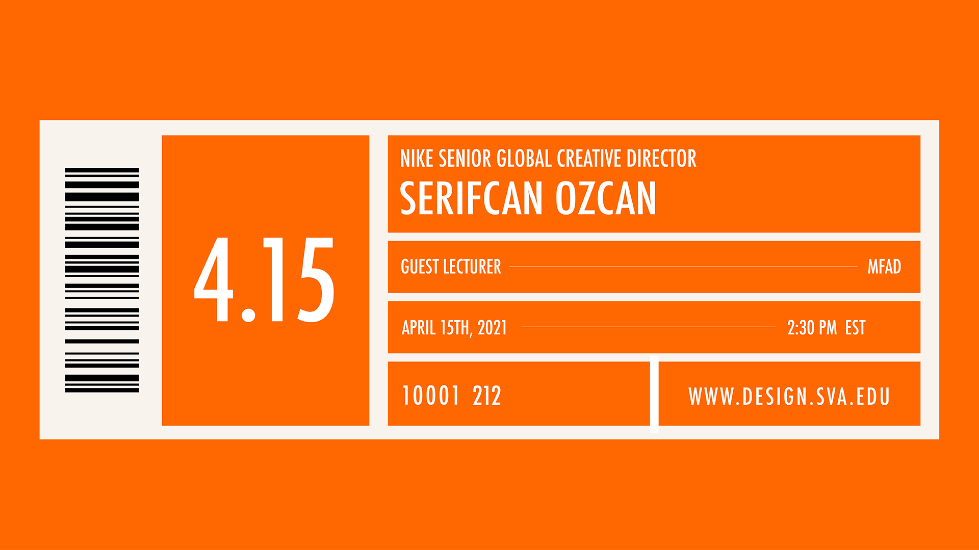 Serifcan Ozcan orange graphic