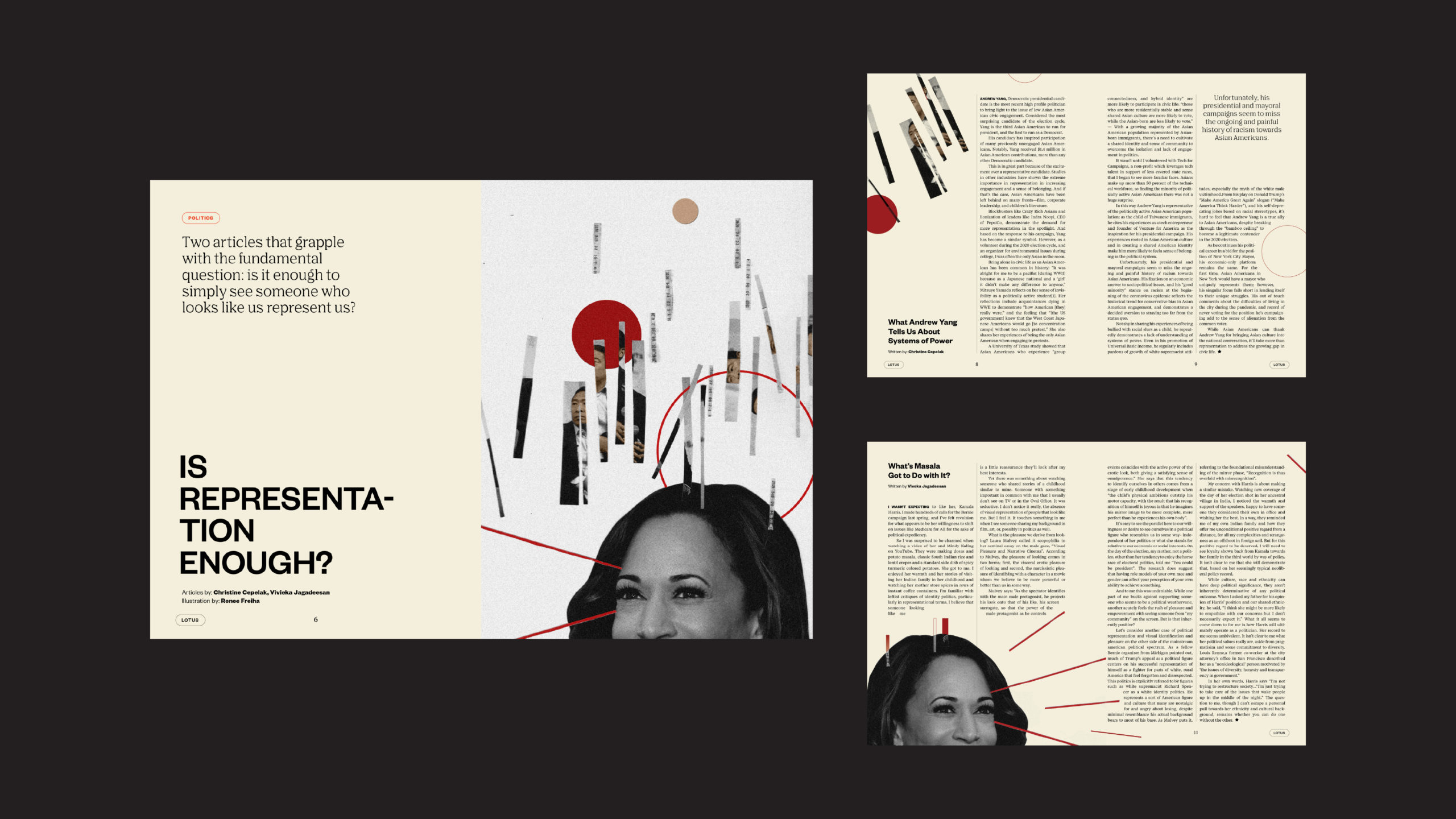 Spreads from article “Is Representation Enough?”