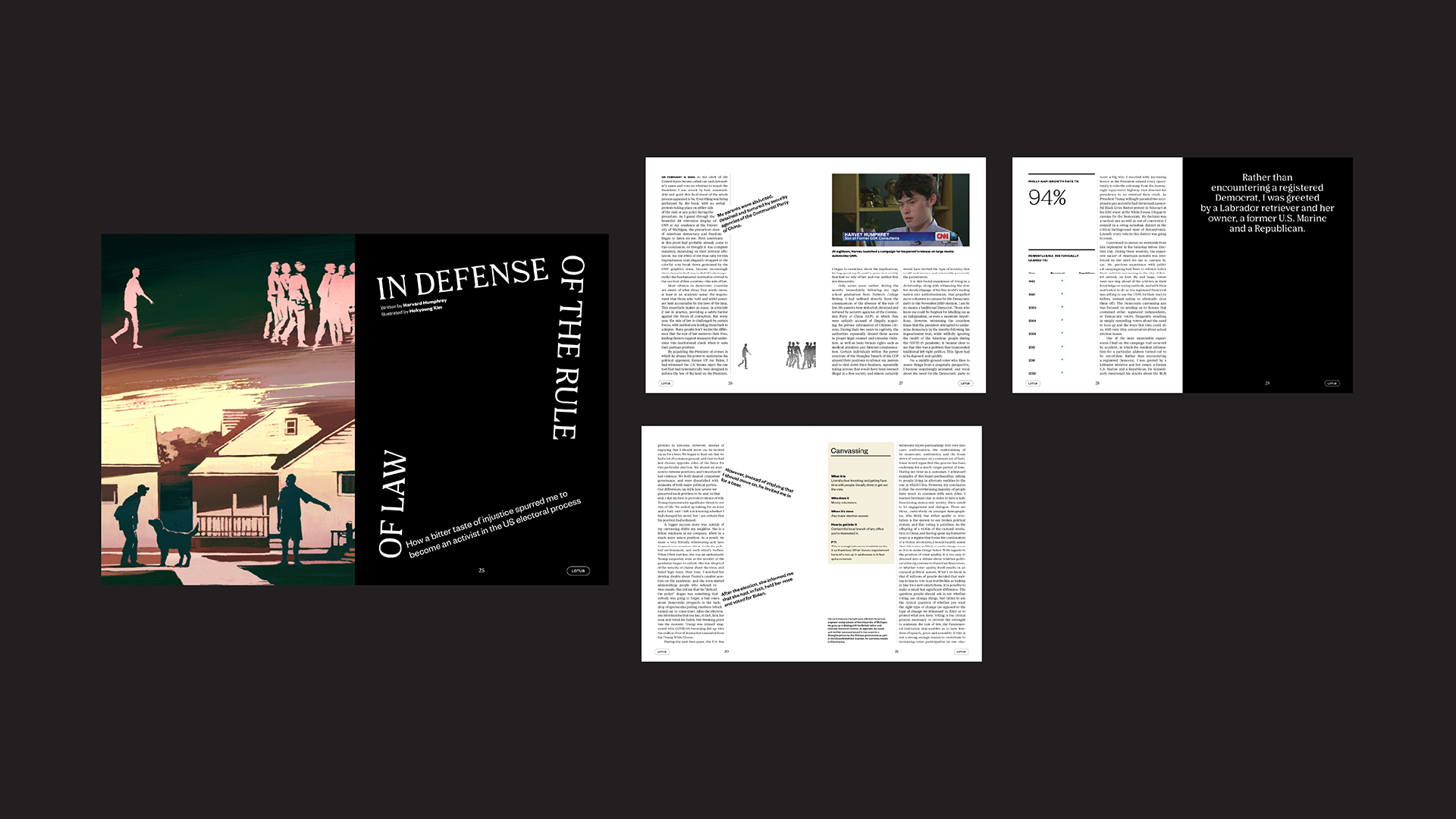 Spreads from article “In Defense of the Rule of Law”