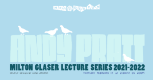 Andy Pratt lecture poster on February 17 at 2:30 PM