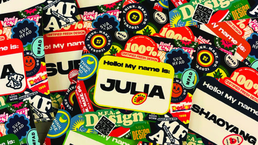 a collage of stickers with different designs, colors, messages