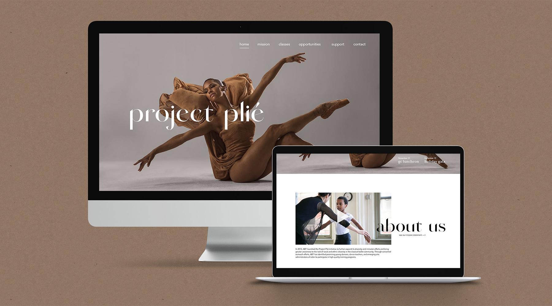 A template for a website showing a girl posing or dancing . Also there is the text: project pile.