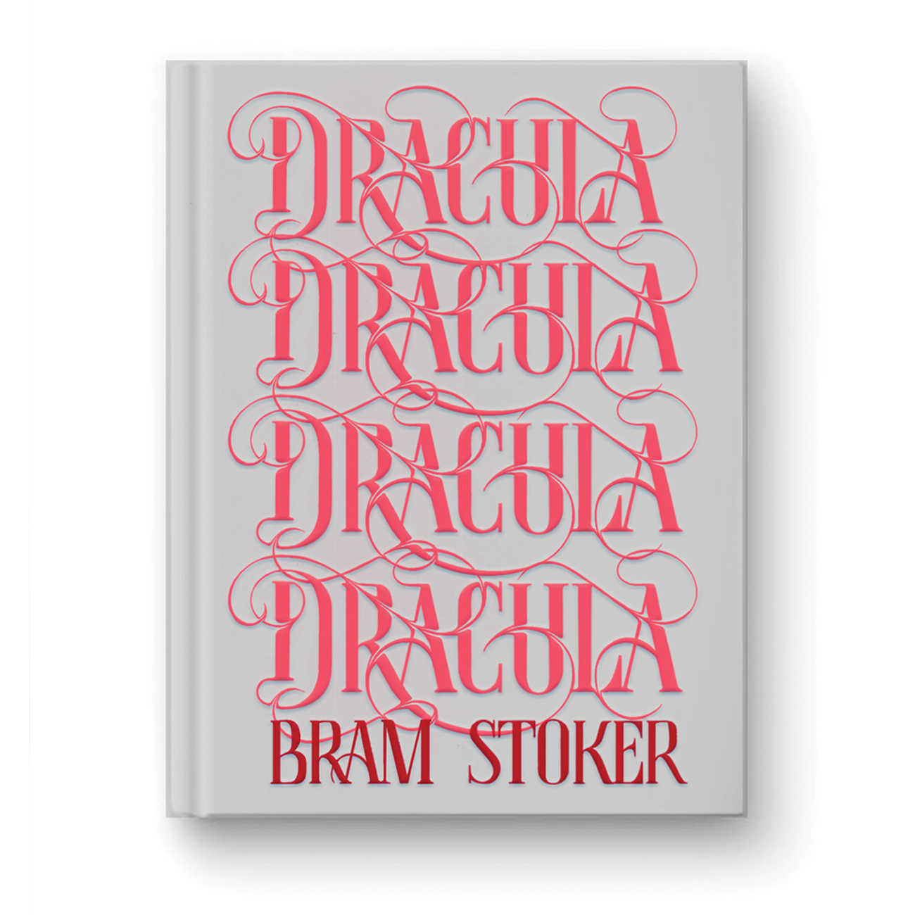 A book cover on which there is the text in red: DRACULA. BRAM STOKER.