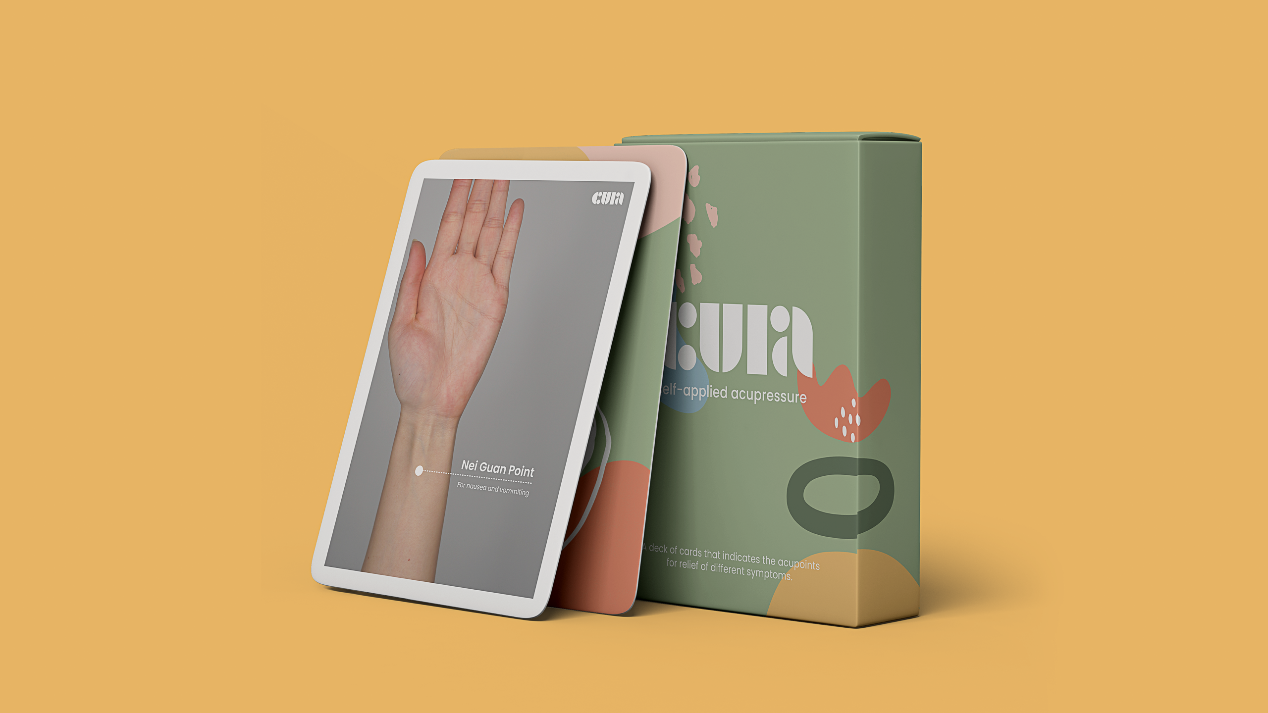Cura box with branding items