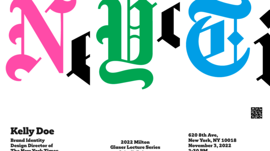 colorful Poster graphic for New York Times studio visit