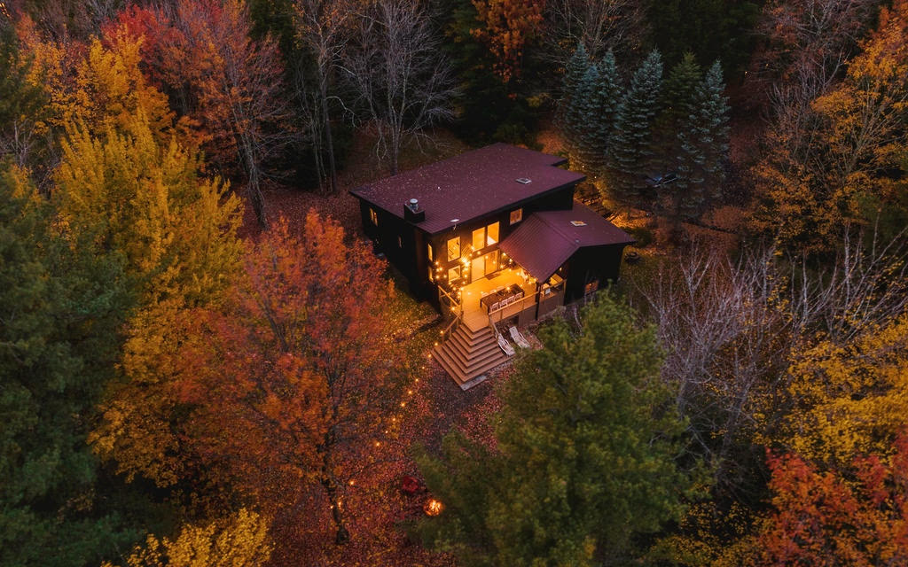 house in the middle of the woods
