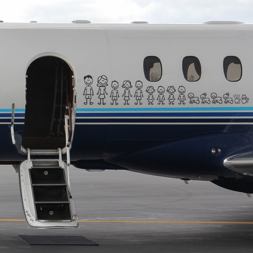 airplane with open door