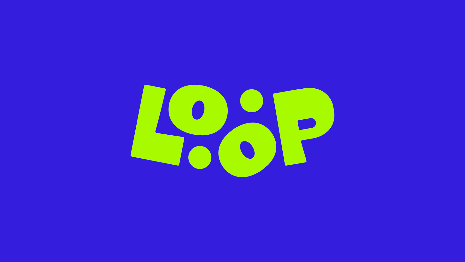 Loop logo on a blue background