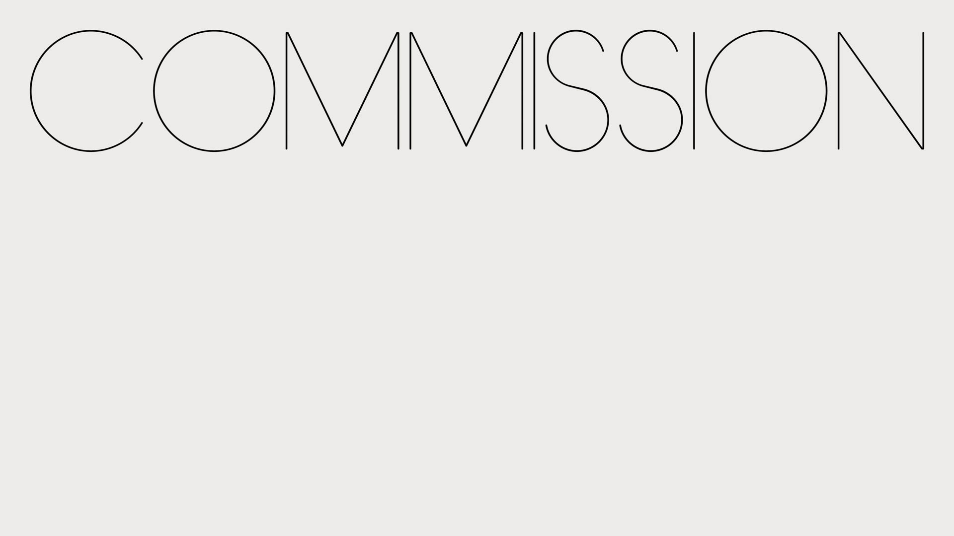 Commission logo on a white background