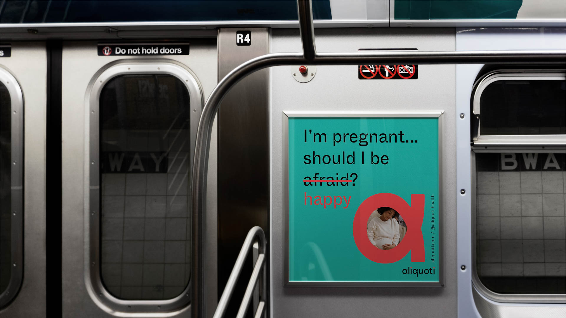 subway sign for the Aliquoti app