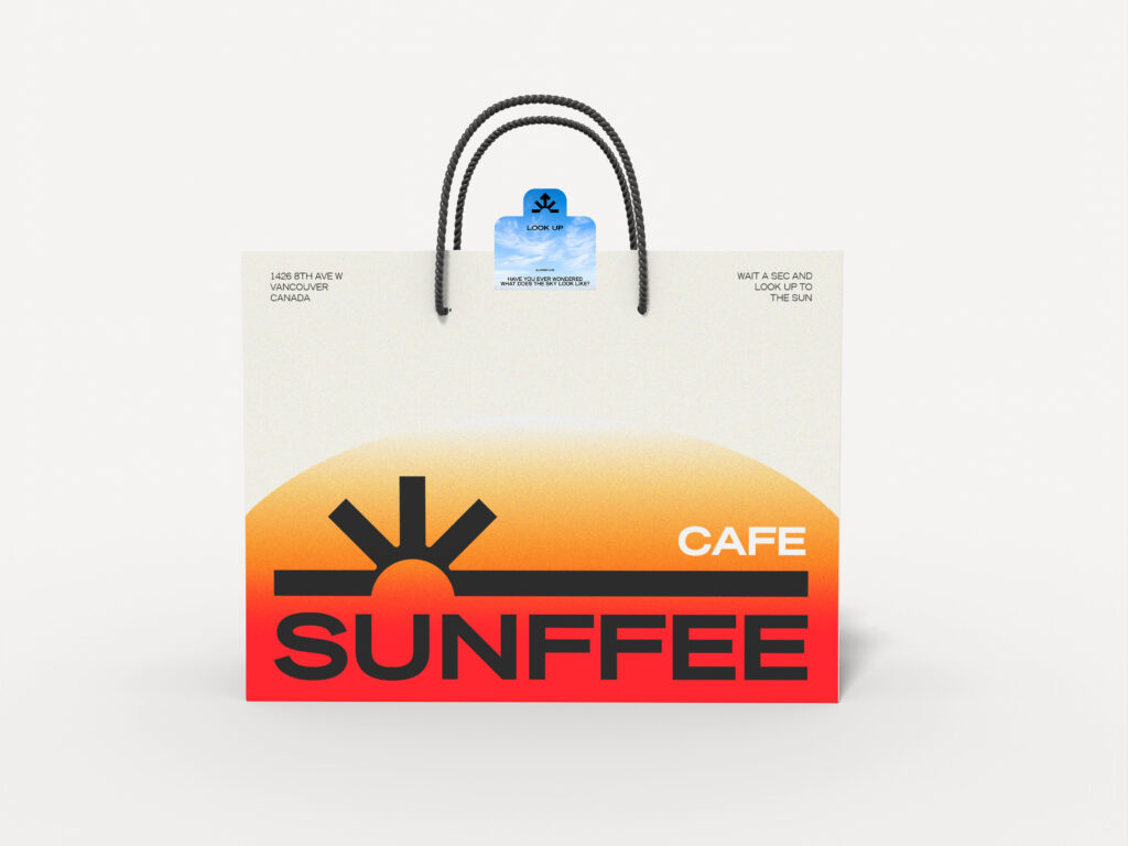 shopping bag - advertisement for Sunffee cafe