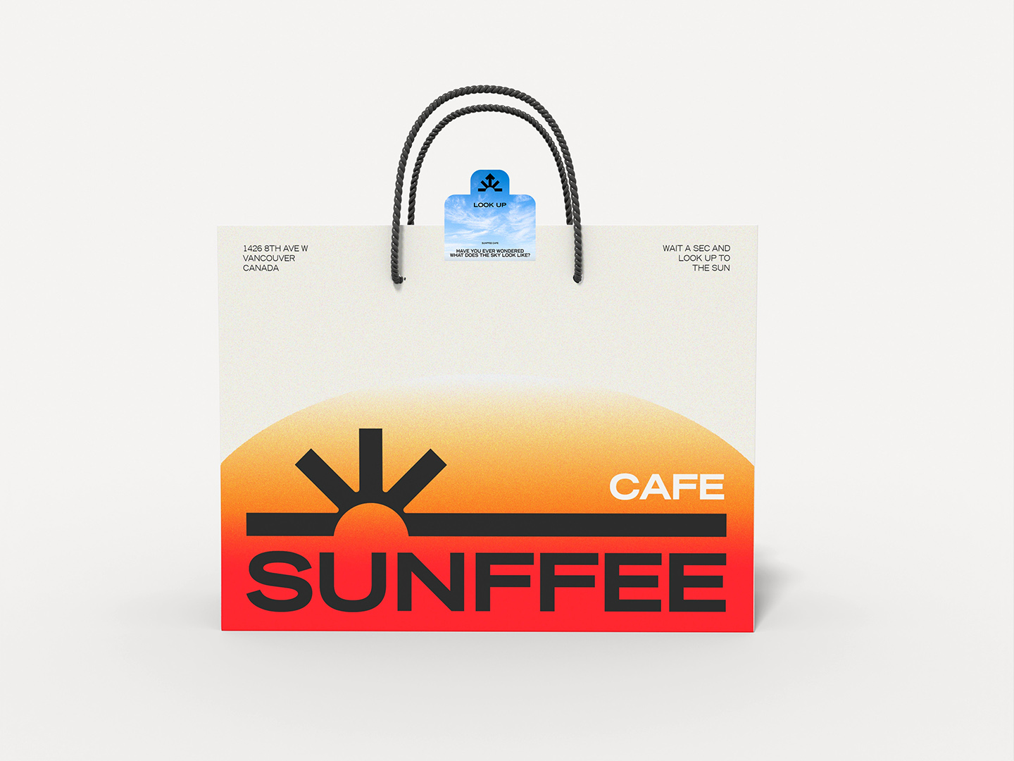 advertisement of sunffee cafe bag
