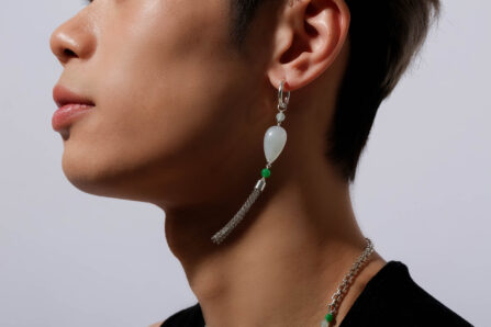 person with a jade earring
