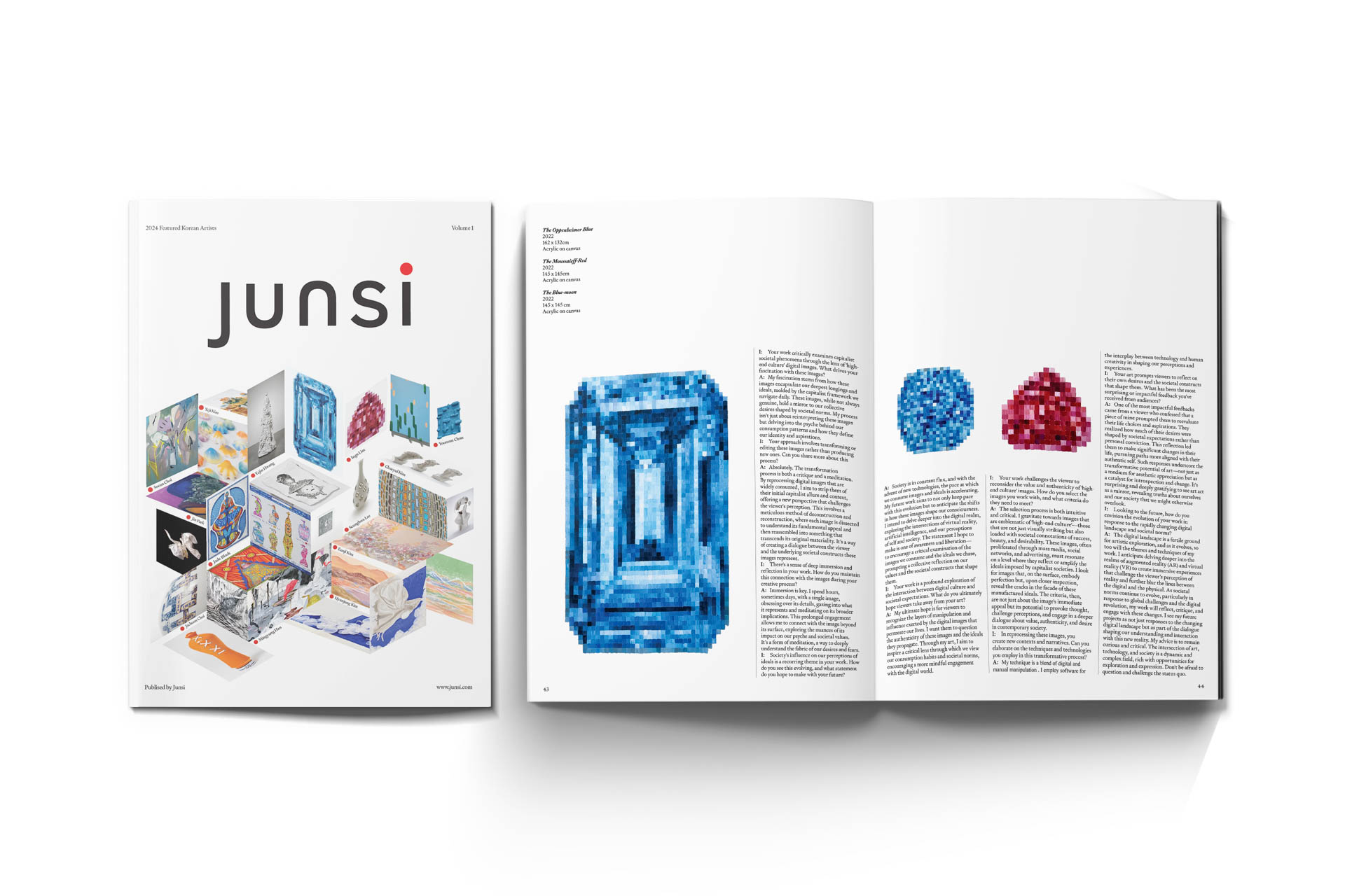 book spread about the Junsi venture