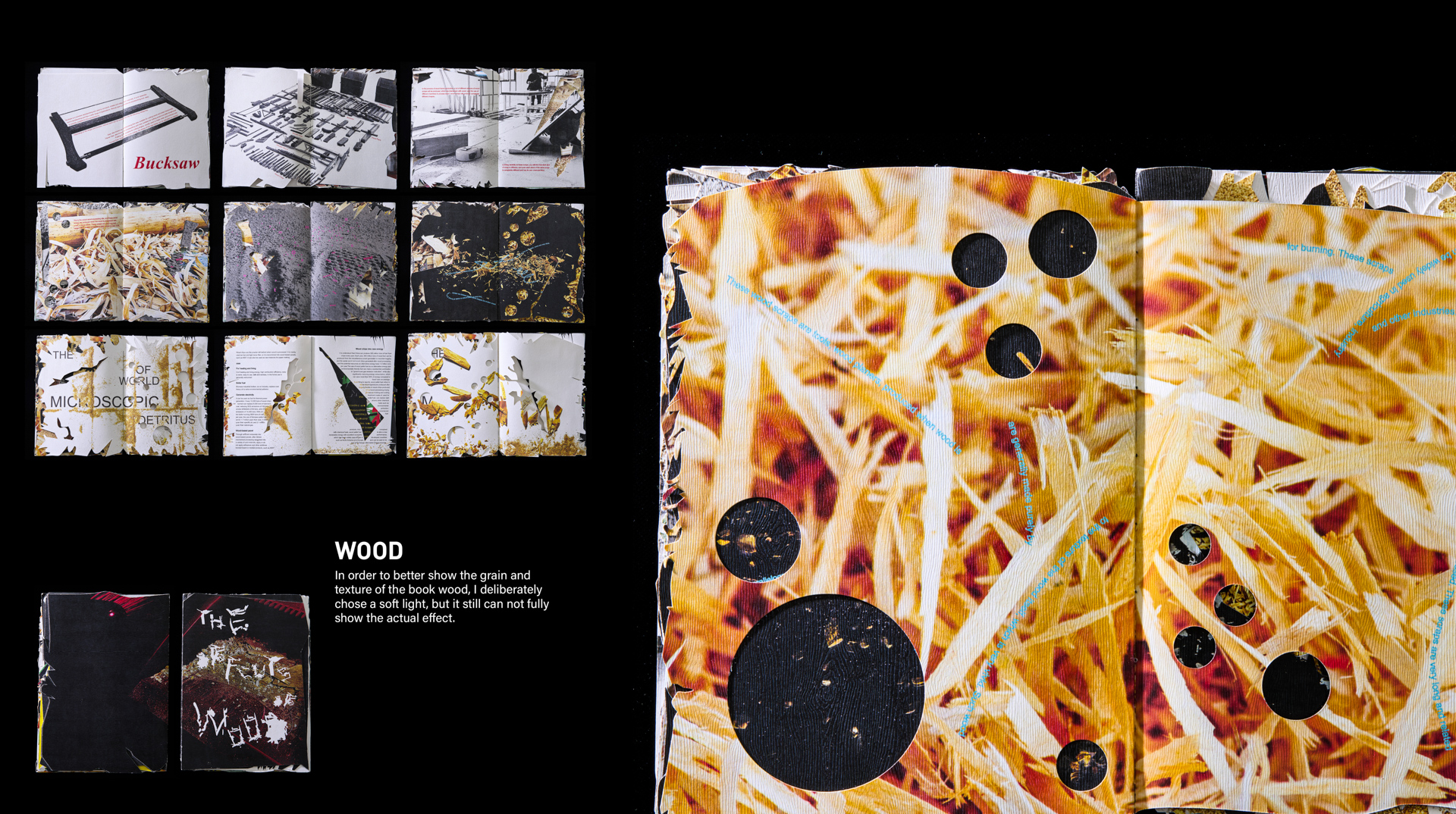 images of waste reused and recycled into a graphic design