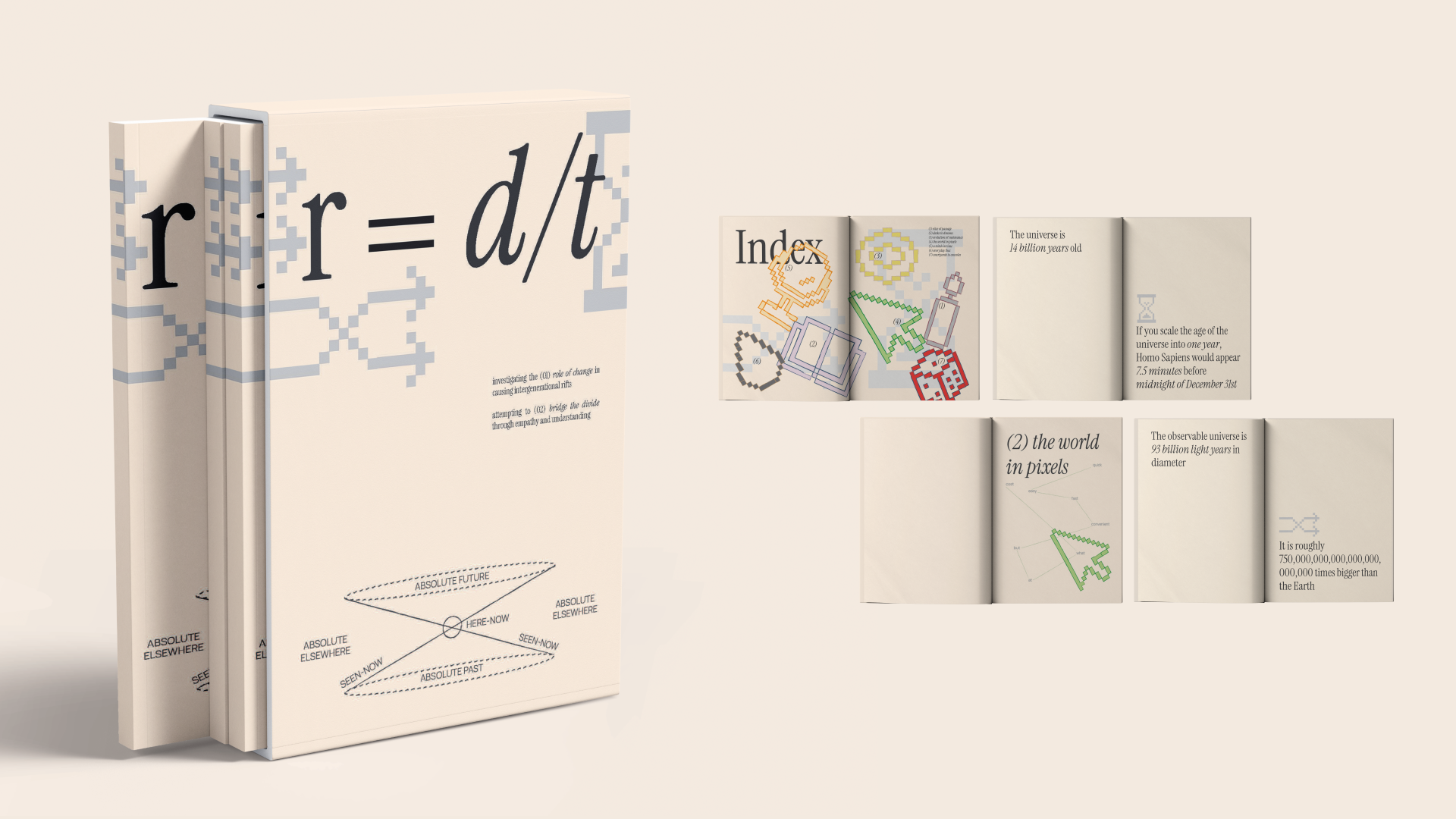 covers of several beige books with writing on them